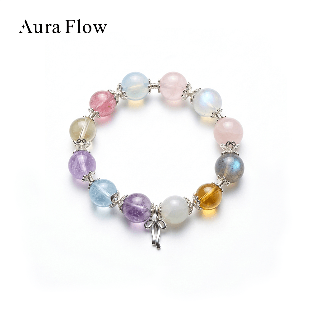 【AF Crystal】Woven | Multi - Gem Bracelet - AuraFlowcrystal