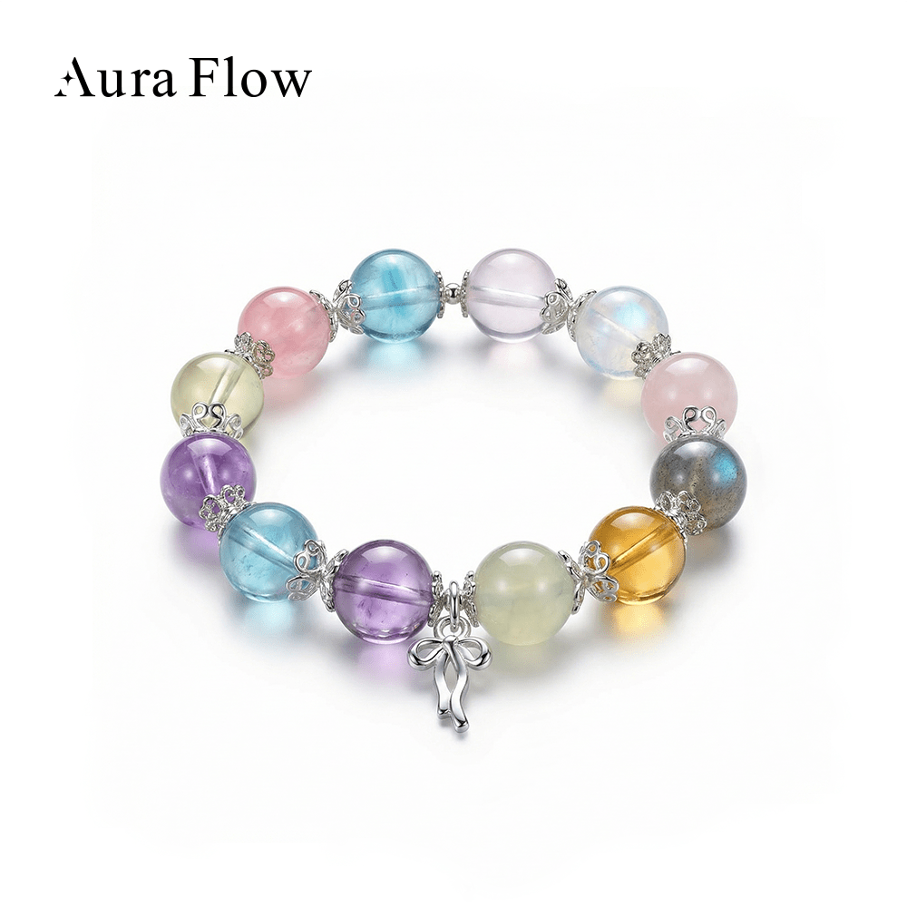 【AF Crystal】Woven | Multi - Gem Bracelet - AuraFlowcrystal